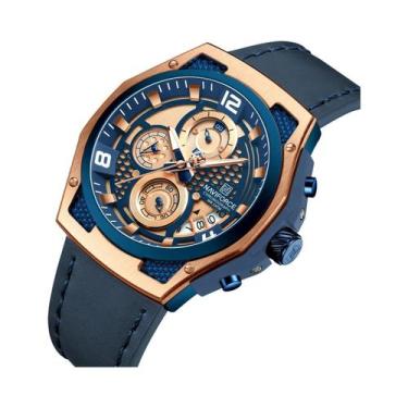 Imagem de Relógio Cronógrafo Luminoso À Prova d'Água Para Homens NAVIFORCE, Reló