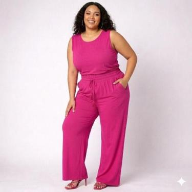 Imagem de Calça Feminina Plus Blessed Conforto E Estilo 6101 -, Pink, G1 (46/48)