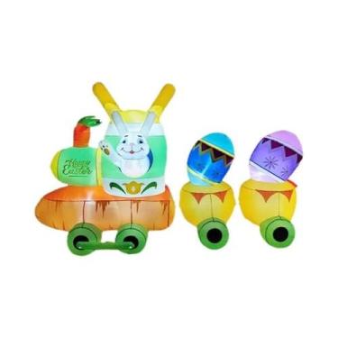 Imagem de Boneco De Neve Inflável De Natal De 1,8m Com Luzes LED Para Decoração 