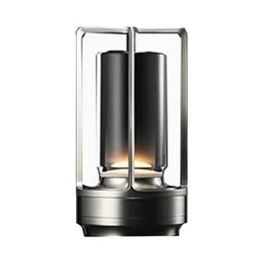 Imagem de Luminária De Mesa LED Recarregável Sem Fio Com Toque Retrô E Dimerizaç