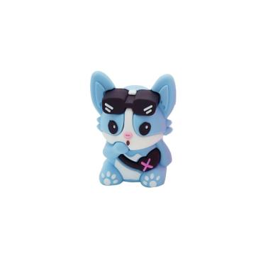 Imagem de Apontador com Depósito Molin do Brasil Dog Molin Azul Pastel com Depósito Metálico Lâmina de Alta Qualidade 1 Unidade