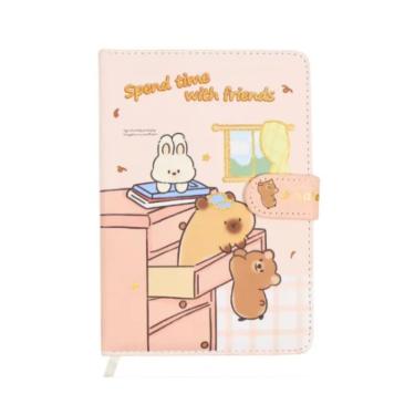 Imagem de Agenda B6 UNISO Capivara UNISO Estampa 2 com 132 Folhas Papel 80 G-M² Formato 122 X 171MM 1 Unidade