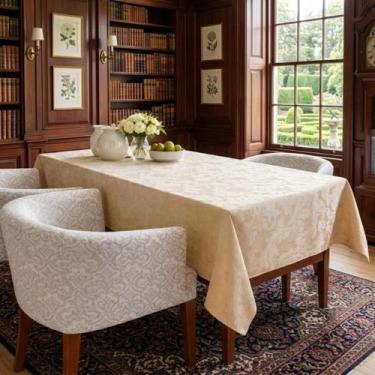 Imagem de Toalha De Mesa para Sala Jantar Ocasiões Especiais em Jacquard 4, 6 e 