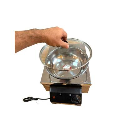 Imagem de Rechaud elétrico 4L Inox Profissional - Magfryer Inox, 220V