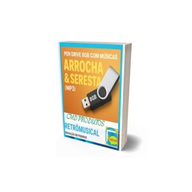 Imagem de Pen drive 8gb com Músicas = Arrocha e Serestas (Nacional) mp3 - Cmd 08