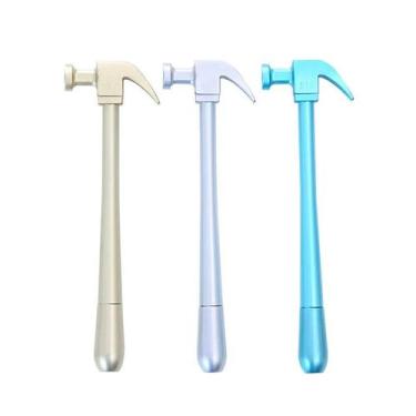 Imagem de Canetas Martelo  Cores Sortidas, Tinta Preta, Escrita Fina - A1, Kit 3