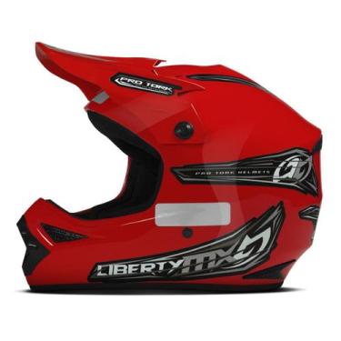 Imagem de Capacete Motocross Liberty MX Pro Enduro Trilha Pro Tork Segurança Con