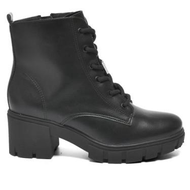 Imagem de Coturno Feminino Via Marte Napa Montana Preto, Preto, 39