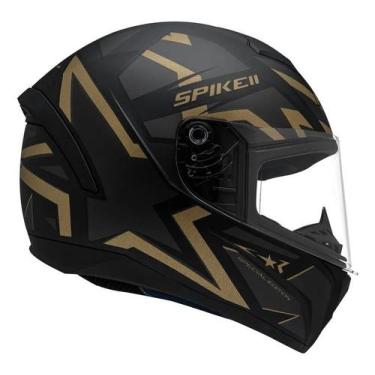 Imagem de Capacete Moto Peels Spike Ii 2 1st Preto Dourado Brilhante, 62