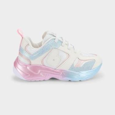 Imagem de Tênis Infantil Bibi Pegasus Branco com Rosa-Masculino