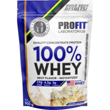 Imagem de 100% Whey Quality Concentrate Protein Refil 900g - Profit Sa - Congrat
