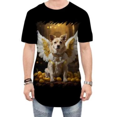 Imagem de Camiseta Longline Anjo Canino Cão Angelical 8 - Kasubeck Store®, M
