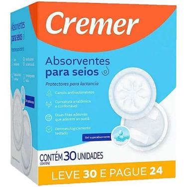 Imagem de Absorvente para Seios Cremer - 30 unidades