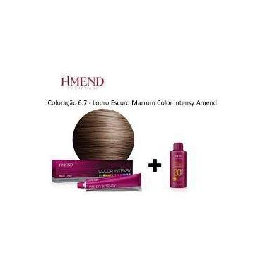 Imagem de Amend Coloração - 6.7 Louro Escuro Marrom 50g + OX 20 Vol