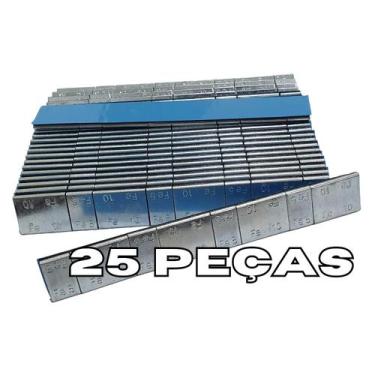 Imagem de -Chumbo Contrapeso Para Balanceamento Roda de Liga Leve Adesivo 25 peç