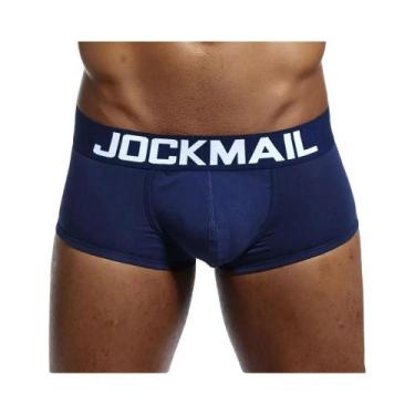 Imagem de Cuecas Boxer Masculinas De Algodão Respirável, Roupa Íntima Masculina 