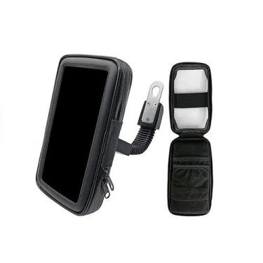 Imagem de Suporte de celular para moto à prova d'água 6.7" tomate mtg-016a