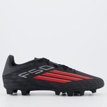 Imagem de Chuteira Adidas F50 Club Campo Preta e Vermelha, 42