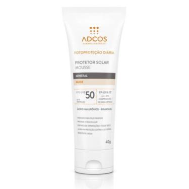Imagem de Protetor Solar Adcos FPS50 Mousse Mineral Nude 40G
