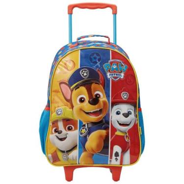 Imagem de Mochila De Rodinhas Escolar infantil Patrulha Canina - Xeryus, Azul