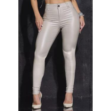 Imagem de Calça Skinny Feminina Pitbull Lançamento Ref 90789, Marrom, 46