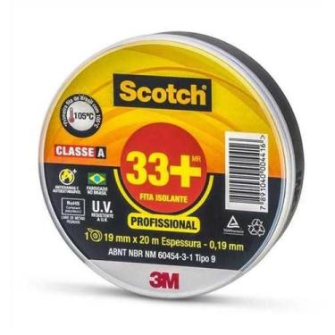 Imagem de Fita Isolante 33+scotch Preto - 19mm X 20m - 3m