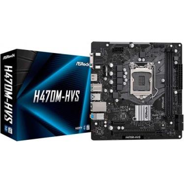 Imagem de Placa Mãe Asrock H470m-hvs Intel Lga 1200 Ddr4