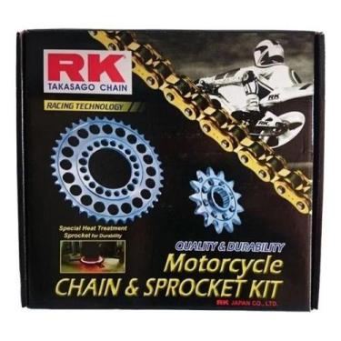Imagem de Kit Relação Transmissão Versys 300 Com Retentor Rk Racing