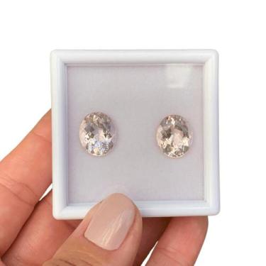 Imagem de Morganita Oval Par 11,59ct - SP GEMAS