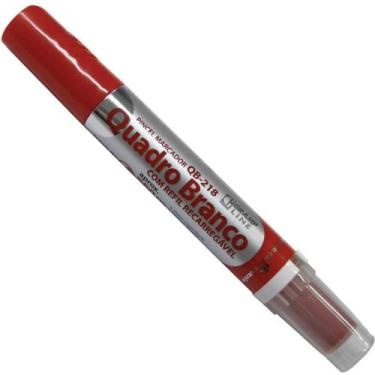 Imagem de Pincel Quadro Branco QB-218 C/REFIL Vermelho CX com 10 - GNA