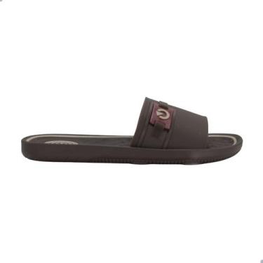 Imagem de Chinelo Masculino Cartago Slide Arizona Marrom com Bege, M, Marrom, Ma
