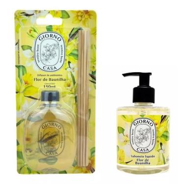 Imagem de Kit Flor De Baunilha Giorno Difusor 150ml+ Sabonete Liquido