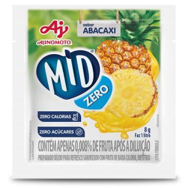 Imagem de Refresco Em Pó Mid Zero Sabor Abacaxi 8G - MID ZERO ®