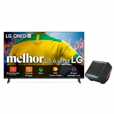 Imagem de Combo Smart TV 86” 4K LG 86QNED73ASA QNED + Caixa de Som LG XBoom Stage301 Bluetooth 120W 