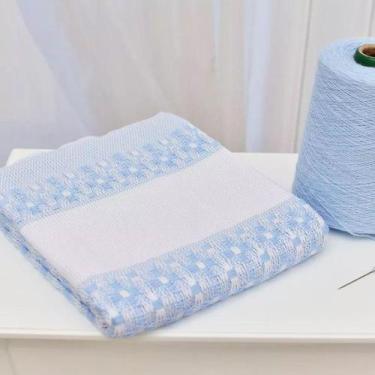 Imagem de Cobertor Bebê Térmico Para Bordar 100% Algodão 110x90 TexNew - TexNew 