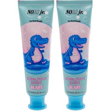 Imagem de Creme Dental NOBS Jr. Sabor Chiclete de Frutas Vermelhas Sem Flúor 2 U