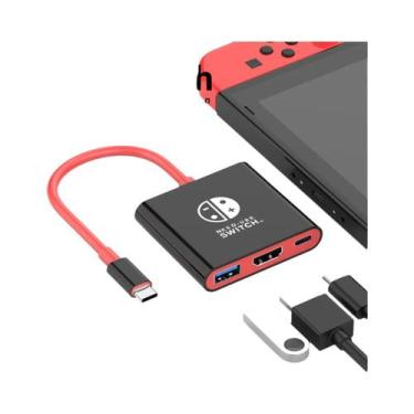 Imagem de Estação De Docking 4K HDMI USB C 100W PD Adaptador 3 Em 1 Para MacBook