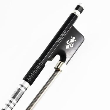 Imagem de Arco de Violoncelo VINGOBOW 71,5 cm Fibra de Carbono com Cabelo Mistur