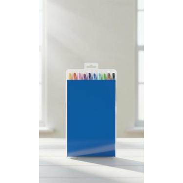 Imagem de Giz de Cera Retrátil Gel Aquarelável 12 Cores - Congratulations Store