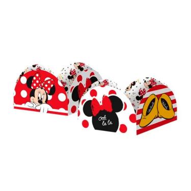 Imagem de 50 forminha doces Minnie Vermelha Disney caixeta forma Festa
