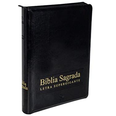 Imagem de Bíblia Sagrada Letra Supergigante com índice e zíper: Nova Almeida Atualizada (NAA) com Letras Vermelhas