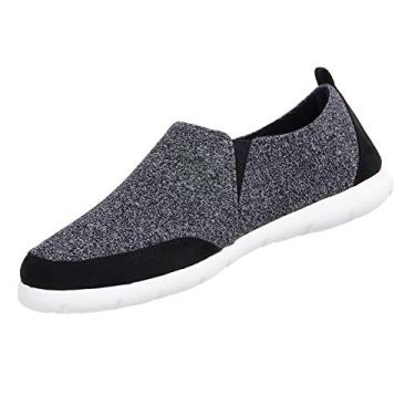 Imagem de isotoner Tênis masculino Zenz Active Slip-On: sapatos casuais ultramacios com suporte flexível e malha respirável, Preto, 40