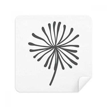 Imagem de Flower Plant Dente-de-leão delineado óculos pano limpador de tela tecido camurça pacote com 2