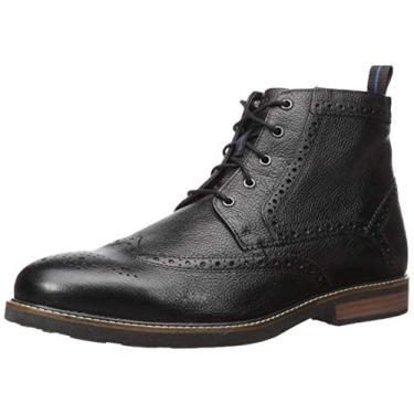 Imagem de Bota Chukka Masculina Nunn Bush Odell Wingtip com Tecnologia Confort vel KORE, Preta, 42 GG