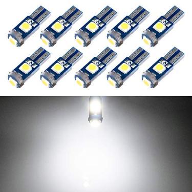 Imagem de 1797 T5 Lâmpada LED Painel Luzes brancas 6000K 3030 SMD Base de cunha para carro caminhão indicador de instrumento ar condicionado lâmpada AC kit de acessórios interiores de automóveis brilhante 12V 1W pacote com 10