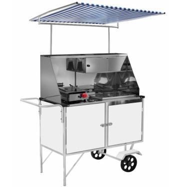 Imagem de Carrinho de Cachorro Quente Luxo com Toldo BL09M/T Cefaz