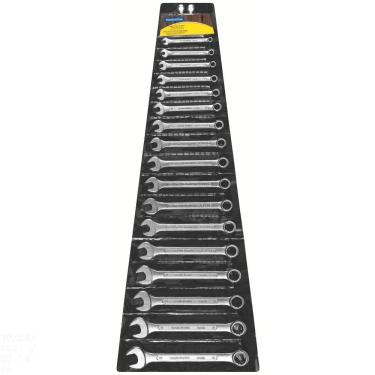 Imagem de Jogo de Chaves Combinadas Tramontina Basic com Corpo em Aço Especial Cromado 17 Peças Tramontina