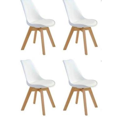 Imagem de Kit Com 4 Cadeiras Charles Eames Leda - Branca