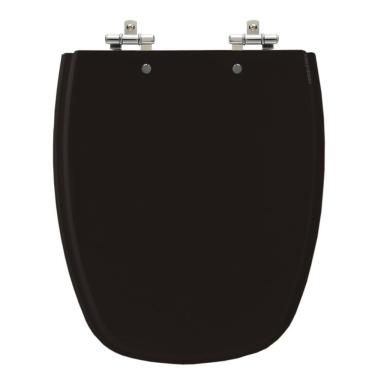 Imagem de Assento Laqueado Monte Carlo Ébano  Preto  Tampa Vaso Deca