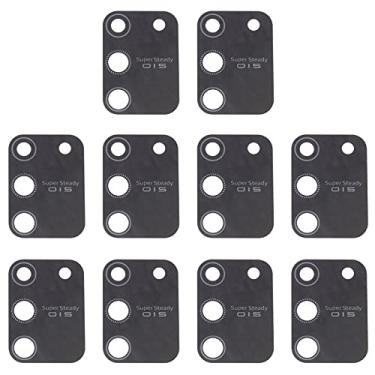 Imagem de HUANGYUNCHAO Acessórios telefônicos 10 PCs Lente da câmera traseira para Samsung Galaxy S10 Lite SM-G770 Substituição do telefone celular
